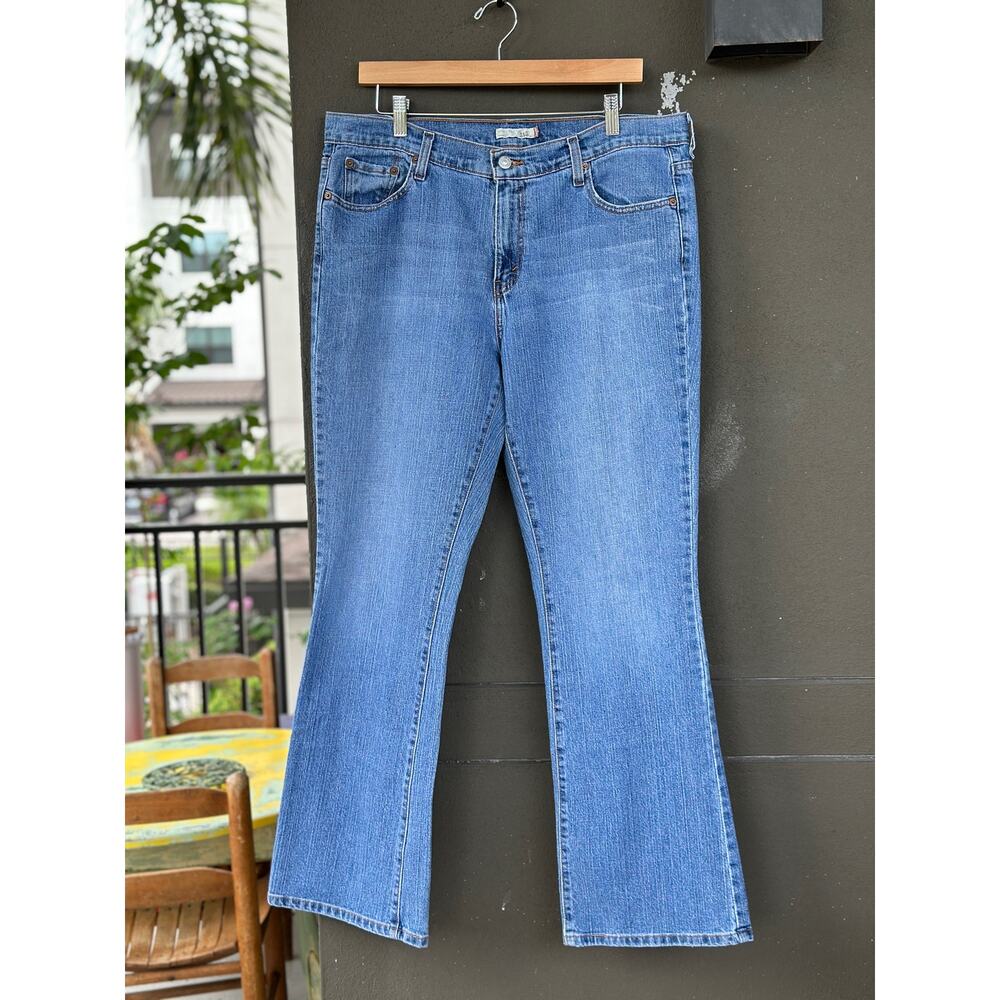 Levis 515 Jeans Women's 14M Boot Cut Mid Rise Medium Washed Denim Stretch Mexico